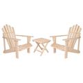 Rosecliff Heights Brently Outdoor Adirondack Chair & Side Table Set Wood in Brown | 36 H x 26.25 W x 35 D in | Wayfair