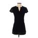 Isaac Mizrahi LIVE! Short Sleeve Top Black Tops - Women's Size 2X-Small