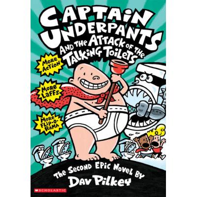 Captain Underpants and the Attack of the Talking Toilets (#2) (paperback) - by Dav Pilkey