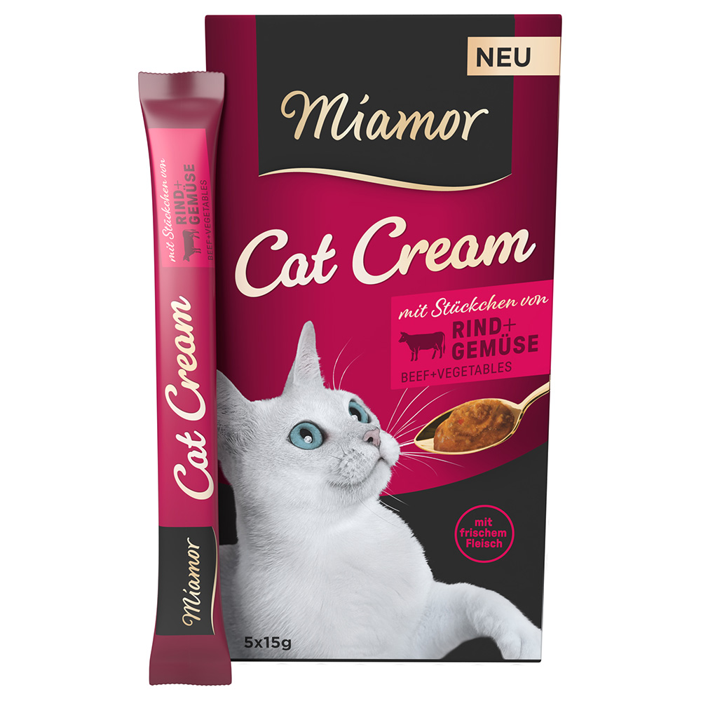 Miamor Cat Snack Crema al Manzo e verdure - Set %: 55 x 15 g