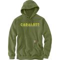 Carhartt Rain Defender Lose Fit Midweight Logo Graphic Capuche, vert, taille M