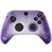 eXtremeRate Clear Atomic Purple Replacement Front Housing Cover Handles Faceplate for Xbox Series X & S Controller