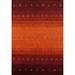 Gabbeh Oriental Area Rug Handmade Tribal Orange Wool Carpet - 5'7"x 7'6"