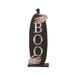 Transpac Wood 14.37 in. Black Halloween Boo Pumpkin Decor