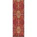 All-Over Red Kazak Oriental Runner Rug Handmade Wool Carpet - 2'6"x 13'10"