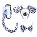 NUOLUX 1 Set Animal Ear Headband Cosplay Spotted Dog Costume Tail Prop Bowtie Fake Nose Decor