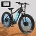 MOONCOOL Electric Bike for Adults 26 Fat Tire Electric Mountain Bikes 1000w Electric Bicycles Peak 1300W Ebike Electric Aluminum Frame Off Road Bike with 48V Removable Battery