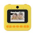 Anself Cute Instant Print Kids Digital Camera Dual Lens 2.4 Inch Screen with Flash Perfect Birthday Gift for Boys and Girls