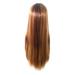 WOXINDA Divine Locks Hair Supplement Ribbon Hair Ties Wig Women s Brown Gold Piano Long Liu Hailong Straight Hair Wig Set