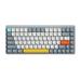 iBlancod Wireless Mechanical Keyboard 84 Keys 2.4G+BT5.0+Type-C 3 Connections 75% Low Profile Layout Keyboards 15 Light Effect 5 Brightness Levels for Tablet Laptop Smartphone OUTEMU Blue Sw