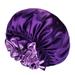 New extra-large double-layer satin nightcap womens extra-large round cap chemotherapy cap