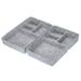 Uxcell Felt Drawer Organizer 2 Pack 4 Compartments Desk Drawers Organizer Tray Light Gray