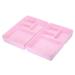 Uxcell Felt Drawer Organizer 2 Pack 4 Compartments Desk Drawer Organizer Tray Light Pink