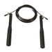 4 Colors High Speed Jump Rope for Men Women Professional Aluminium Alloy Speed Adjustable Wire Speed Skipping Rope ( 3m/9.8 ft) [Black]