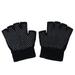 TOYMYTOY 1 Pair Non-slip Half Finger Knit Gloves Exercise Yoga Accessories Workout Gloves Yoga Gloves for Fitness (Black)