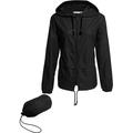 Raincoat Women Lightweight Waterproof Rain Jackets Packable Outdoor Hooded Windbreaker