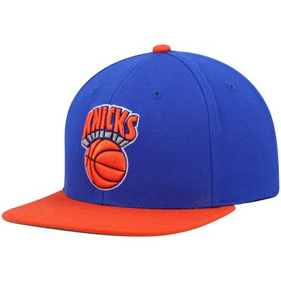 Mitchell & Ness Herren-Snapback-Mütze „Hardwood Classics Team Two-Tone 2.0“ der New York Knicks in Blau/Orange Image
