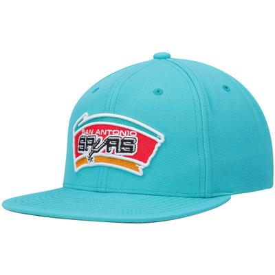 Mitchell & Ness Herren-Snapback-Mütze „Team Ground 2.0“ der San Antonio Spurs, blaugrün Image