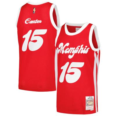 Mitchell & Ness Vince Carter Red Memphis Grizzlies Hardwood Classics Swingman-Trikot für Herren Image