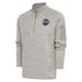 Men's Antigua Oatmeal 2024 Winter Classic Fortune Quarter-Zip Pullover Jacket