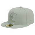 Men's New Era Light Green Dallas Mavericks Sage Color Pack 59FIFTY Fitted Hat