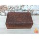 Floral Triquetra Carved Wooden Box