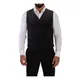 Dolce & Gabbana , Gray Velvet Slim Fit Waistcoat Vest ,Gray male, Sizes: L