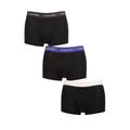 Mens 3 Pair Calvin Klein Low Rise Trunks Grey / Blue / Grey WBS L