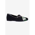 Wide Width Women's New Year Casual Flat by J. Renee in Black (Size 9 W)