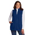 Plus Size Women's Quarter-Zip Microfleece Vest by Woman Within in Evening Blue (Size L)