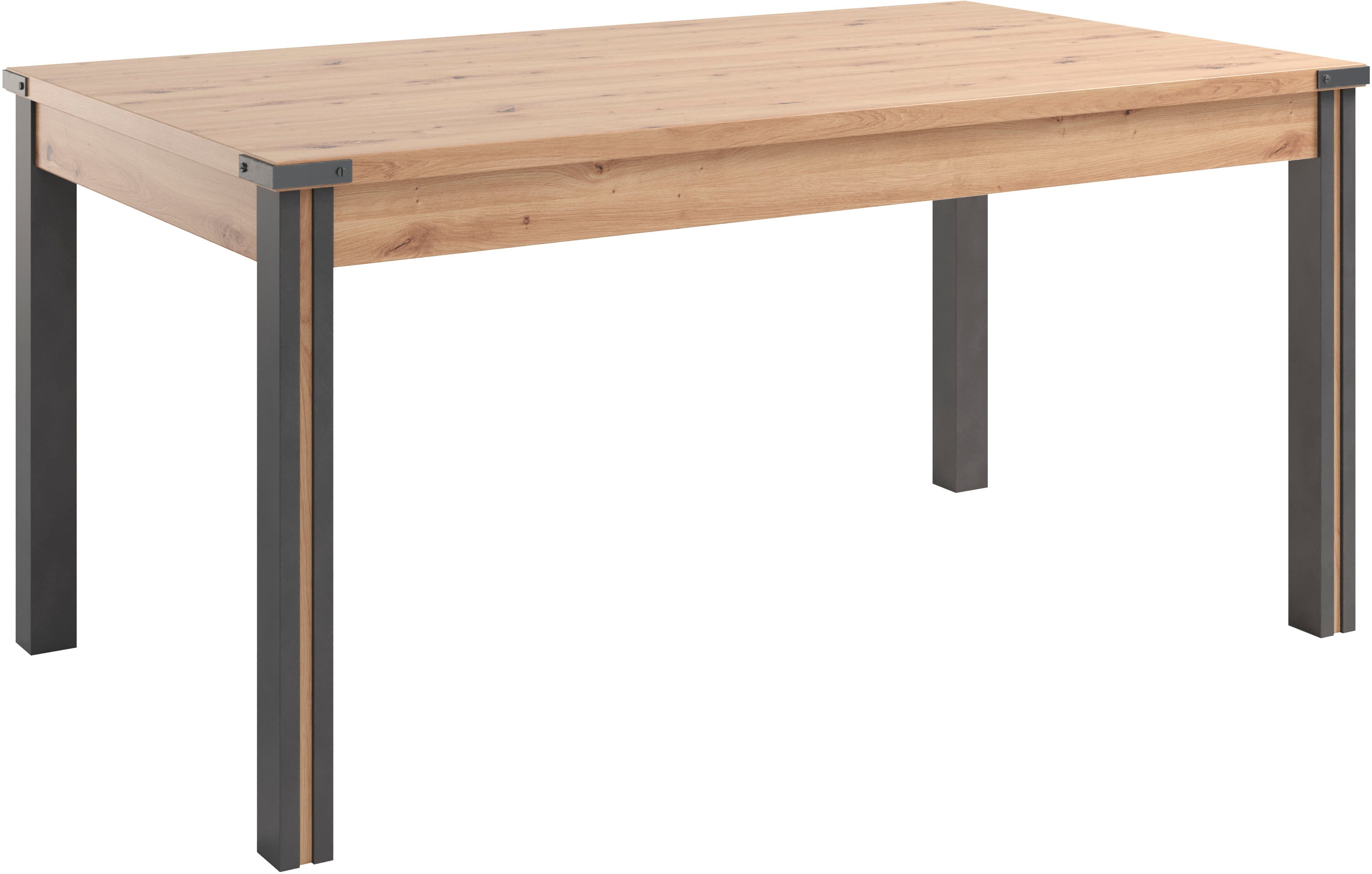 Esstisch HOME AFFAIRE "Mia", braun (artisan eiche nachbildung, matera nb), B:160cm H:77cm T:90cm, Tische, Esszimmertisch, rechteckige Form - (B/T/H) 160/90/77 cm