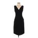 J.Crew Casual Dress - Party Plunge Sleeveless: Black Solid Dresses - Women's Size 4