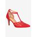 Wide Width Women's Lisha Pumps by J. Renee in Patent Red (Size 9 W)