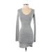 Golden By TNA Casual Dress: Gray Dresses - Women's Size 2X-Small