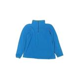 Lands' End Fleece Jacket: Blue Solid Jackets & Outerwear - Kids Boy's Size 7