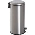 VIVAAS 30L Stainless Steel Pedel Bin 30 Litre Indoor Outdoor Rubbish Bin And Waste Bin With Pedal Kitchen Garbage Versatile For Home Office Kitchen Bathroom Toilet 30L With Removable Inner Bucket