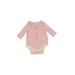 Baby Gap Long Sleeve Onesie: Pink Print Bottoms - Kids Girl's Size Up to 7lbs