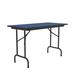 Correll, Inc. 48" Rectangular Portable Folding Table Wood in Blue/Black | 29" H x 48" L x 24" W | Wayfair CF2448PX-37
