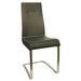 Orren Ellis Mcclain Tufted Polyurethane Upholstered Side Chair Upholstered in Gray | Wayfair 2BD463017CC5477FB29493F2DD4BE41E