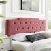 Juliet Tufted Performance Velvet Headboard by Modway Upholstered/Velvet in Pink | Twin | Wayfair MOD-6184-DUS