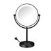 Conair LED Lighted 1X/10X Matte Black Round Mirror | 16 H x 8.5 W x 1.5 D in | Wayfair BE401XMB