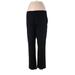 Lauren by Ralph Lauren Dress Pants - High Rise Straight Leg Boyfriend: Black Bottoms - Women's Size 12 Petite