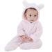 Newborn Fleece Romper Pajamas Baby Girls Boys Warm Hoodies Jumpsuit Infant Cute Plush Winter Clothes for 0-12M