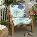 Sorra Home Gardenia Seaglass Indoor/Outdoor Corded Deep Seating Pillow and Cushion Set