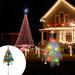 50% Off Clear!Solar Christmas Tree Lamp Garden Decoration Lawns LED Color Lamp Outdoor Landscapes Lamp For Garden Patio Yard Flowerbed Parties With12 Christmas Balls