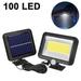 LED Solar Lights Outdoor Bright Solar Dusk to Dawn Light with 5500mAh Battery IP65 Waterproof Outdoor Solar Powered Security Flood Light for Wall Porch Shed Barn Garage 100 lights