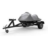 Weatherproof Jet Ski Covers for SEA DOO RXT no tie Down Opening at Rear 2005-2006 - Silver - Sun Protection - All Weather - Trailerable - Protects from Rain Sun More! Trailer Straps & Storage Bag