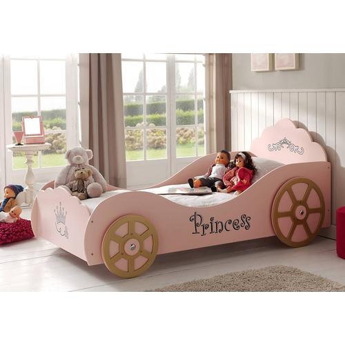 Vipack Kinderbett, mit Lattenrost rosa Kinder Kinderbett Kinderbetten Kindermöbel Kinder- Jugendzimmer