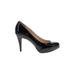 Enzo Angiolini Heels: Pumps Stilleto Cocktail Party Black Print Shoes - Women's Size 9 - Round Toe