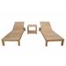 Anderson Teak South Bay Glenmore 3 Piece Chaise Lounge Set w/ Cushion | Outdoor Furniture | Wayfair SET-276